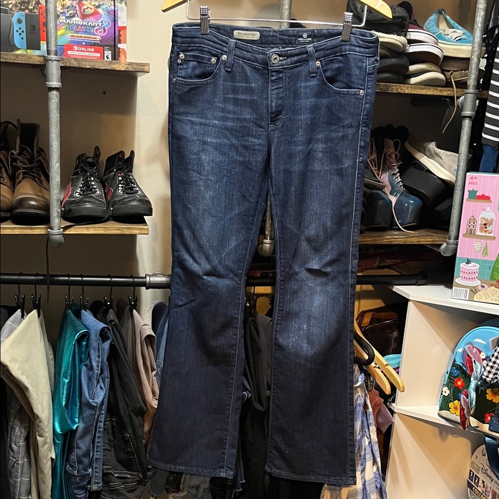 Ag Adriano Goldschmied Dark Blue Boot Cut Jeans